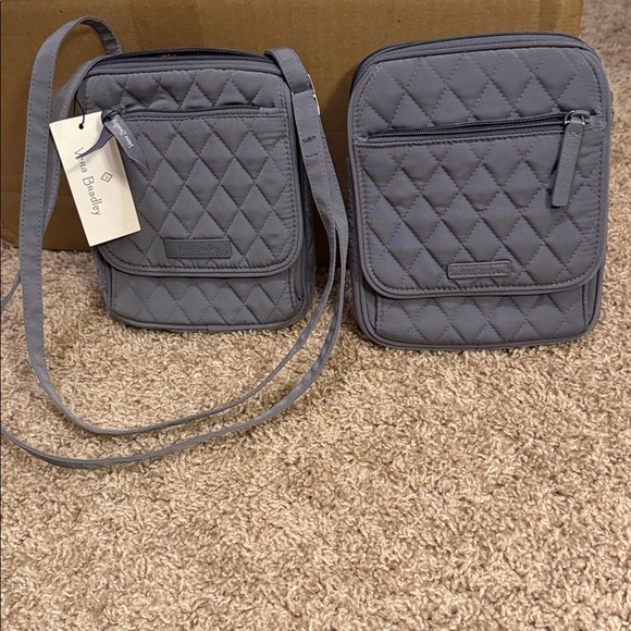 Vera Bradley Mini Hipster NWT Carbon Grey - Picture 1 of 1